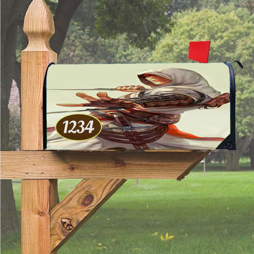 Playstation The Assassins Creed Knife Magnetic Mailbox Cover 18" X 21" Outdoor Decor