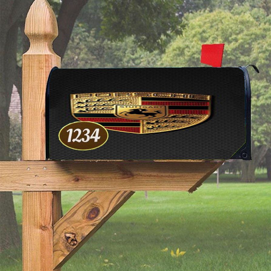 Porsche Magnetic Mailbox Cover 18" X 21" Outdoor Decor