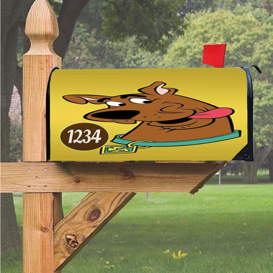 Scooby Doo Happy Wallpaper Magnetic Mailbox Cover 18" X 21" Outdoor Decor
