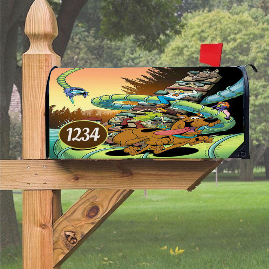 Scooby Doo Running Magnetic Mailbox Cover 18" X 21" Outdoor Decor
