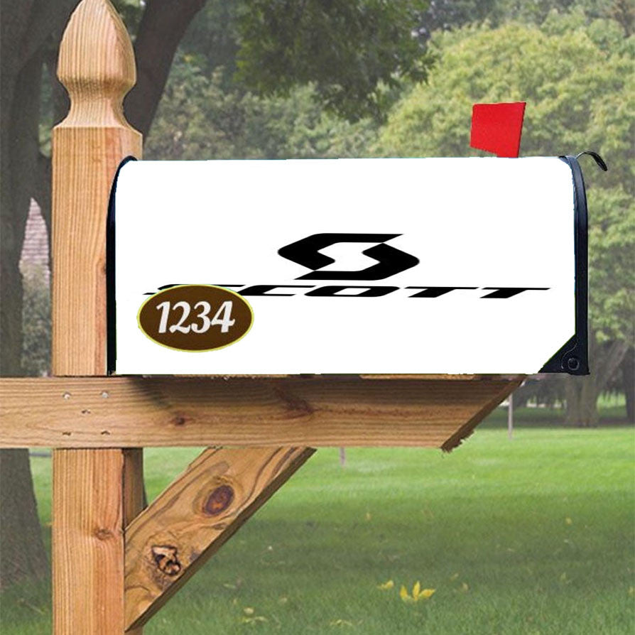 Scott Bicycle Magnetic Mailbox Cover 18" X 21" Outdoor Decor