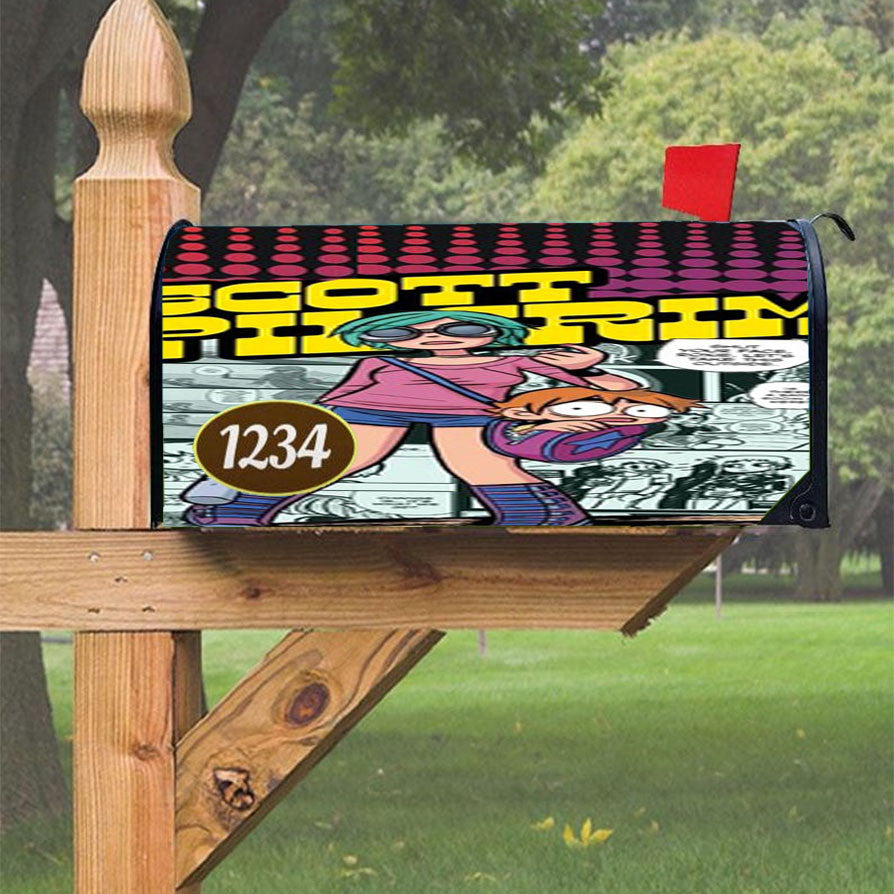 Scott Pilgrim Magnetic Mailbox Cover 18" X 21" Outdoor Decor