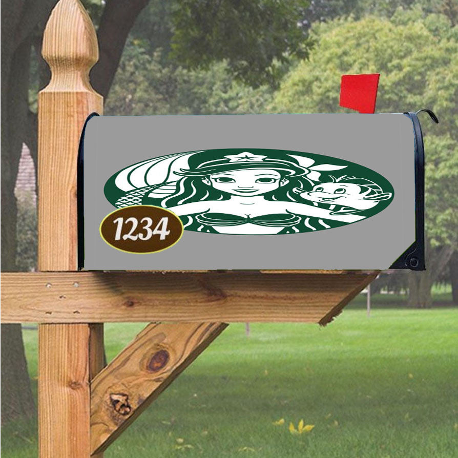 Sirenbucks By Ellador Magnetic Mailbox Cover 18" X 21" Outdoor Decor