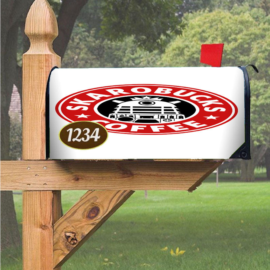 Skarobucks Red Magnetic Mailbox Cover 18" X 21" Outdoor Decor