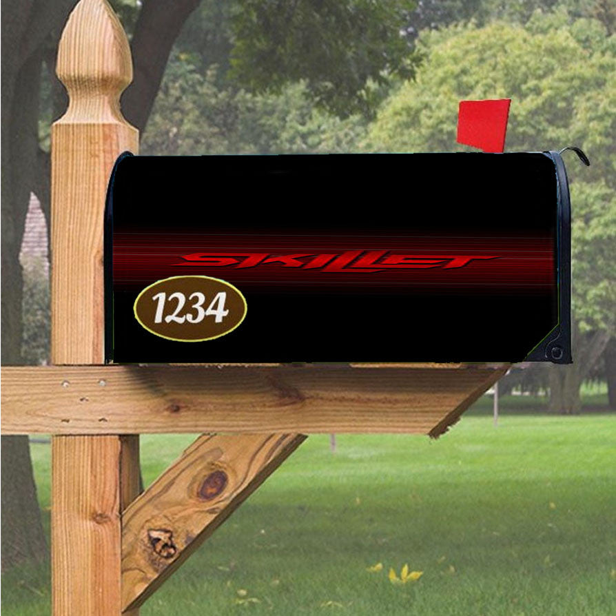 Skillet With Stripe Magnetic Mailbox Cover 18" X 21" Outdoor Decor
