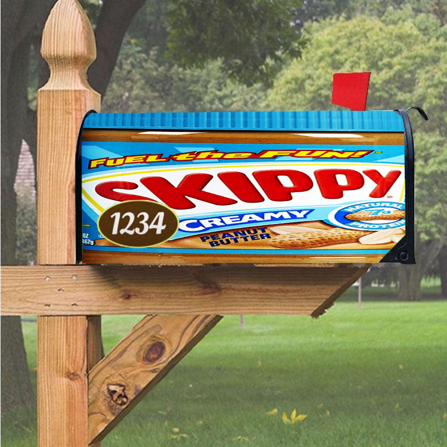 Skippy Creamy Peanut Butter Magnetic Mailbox Cover 18" X 21" Outdoor Decor