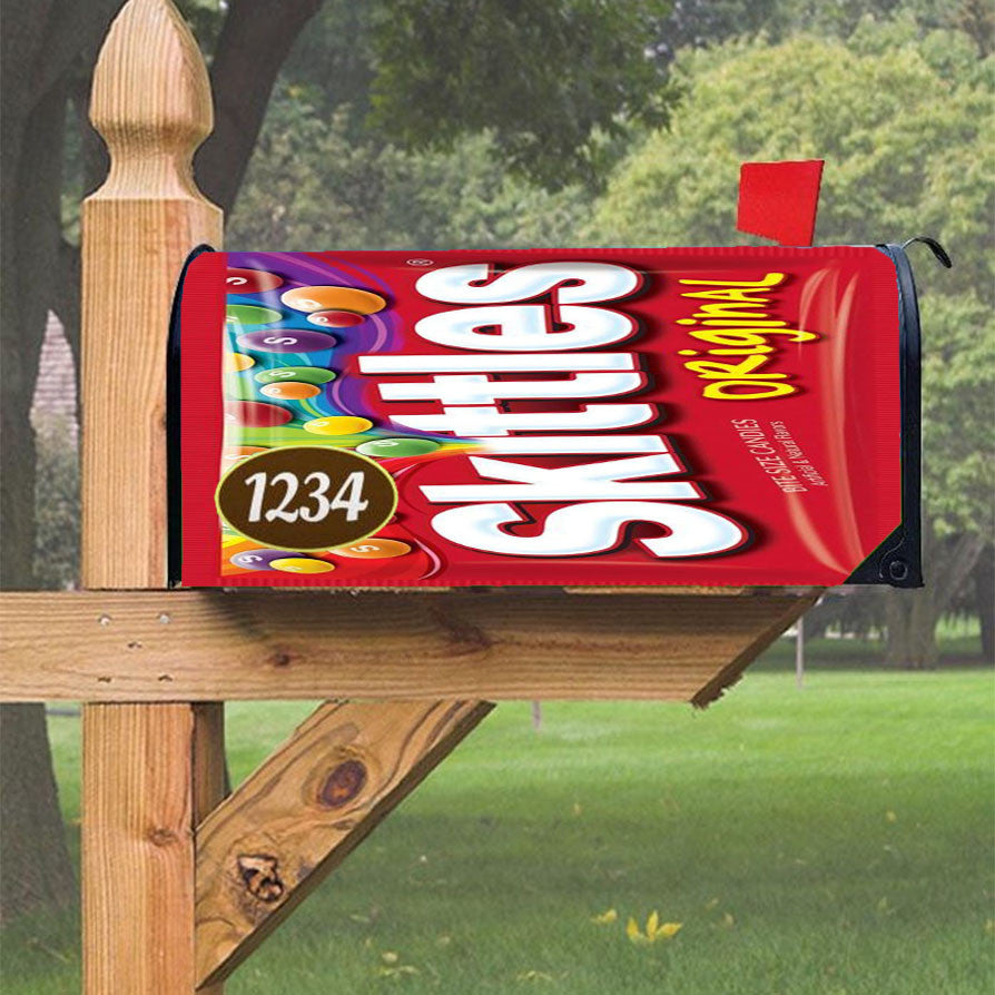Skittles Original Magnetic Mailbox Cover 18" X 21" Outdoor Decor