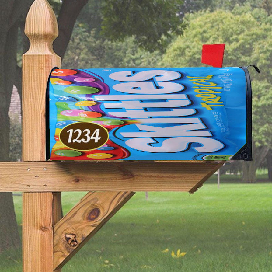 Skittles Tropical Magnetic Mailbox Cover 18" X 21" Outdoor Decor