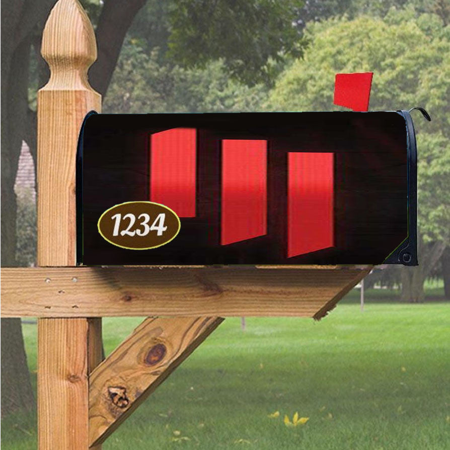 Skrillex Logo Stripes Magnetic Mailbox Cover 18" X 21" Outdoor Decor