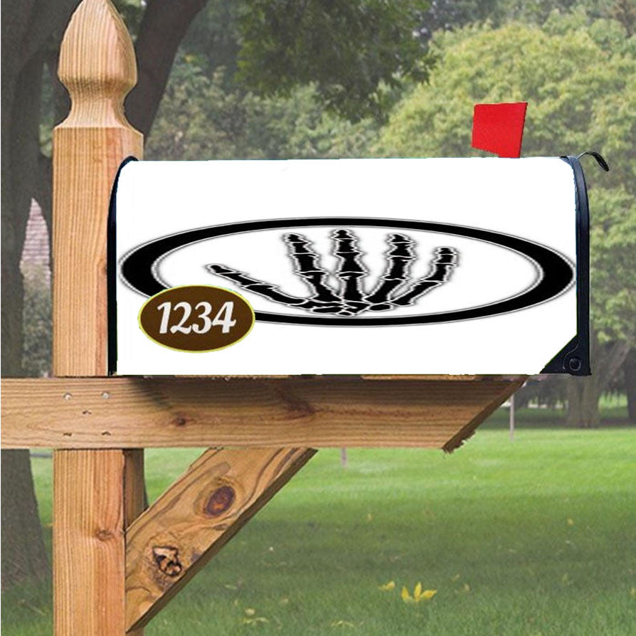 Skull Hand Design Magnetic Mailbox Cover 18" X 21" Outdoor Decor