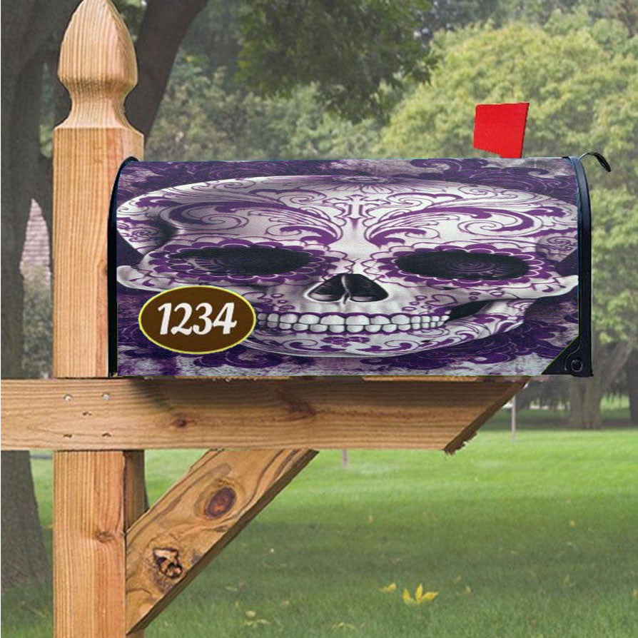 Skull Jingga Magnetic Mailbox Cover 18" X 21" Outdoor Decor
