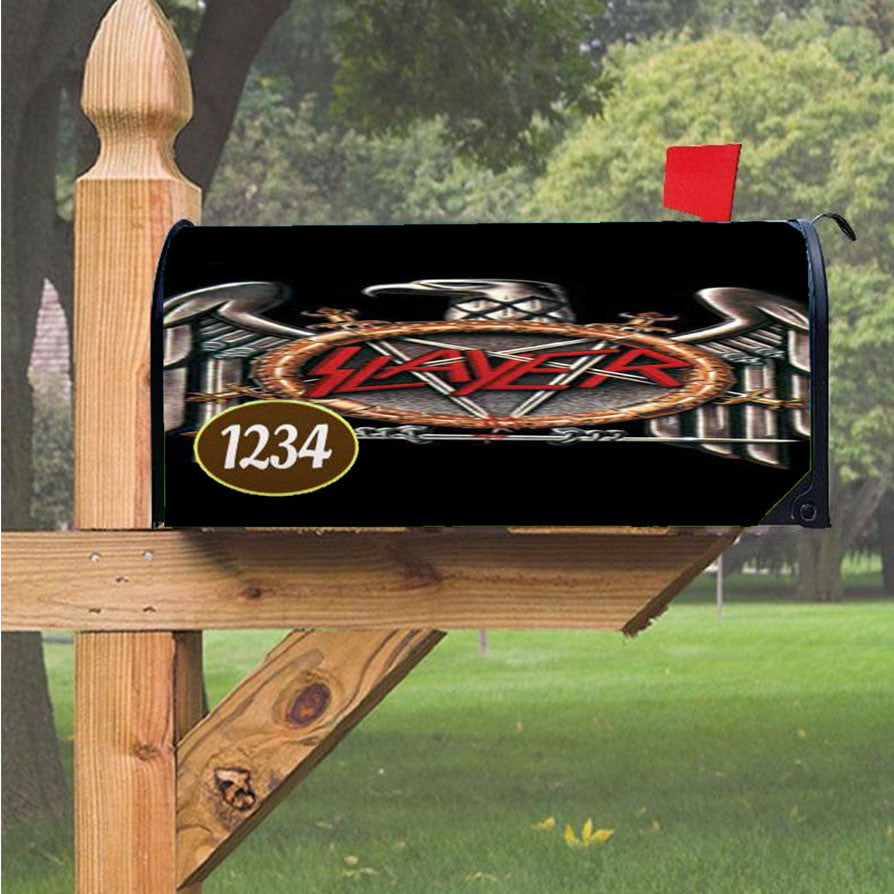 Slayer Eagle Logo Magnetic Mailbox Cover 18" X 21" Outdoor Decor
