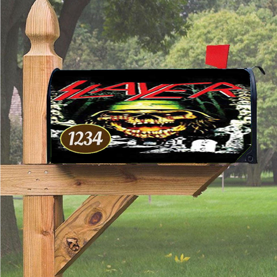 Slayer Helmet Magnetic Mailbox Cover 18" X 21" Outdoor Decor