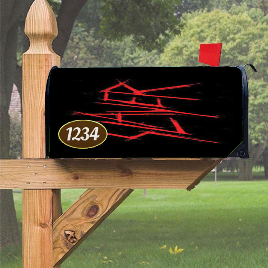 Slayer Logo Red Magnetic Mailbox Cover 18" X 21" Outdoor Decor
