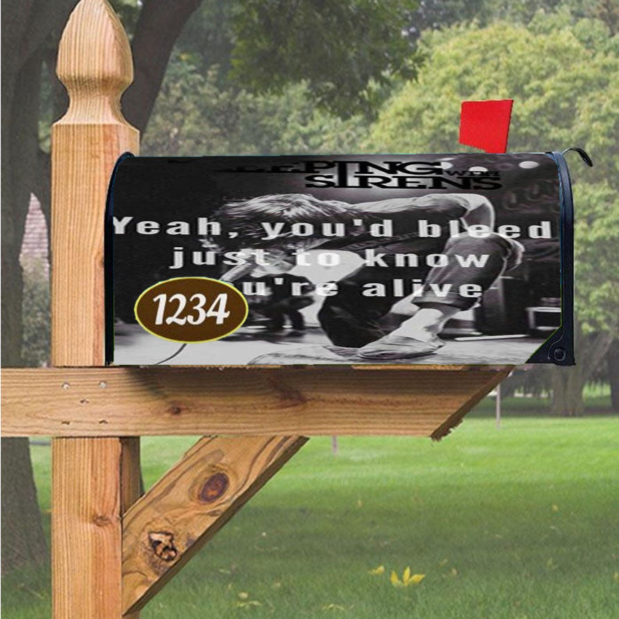 Sleeping With Sirens Magnetic Mailbox Cover 18" X 21" Outdoor Decor