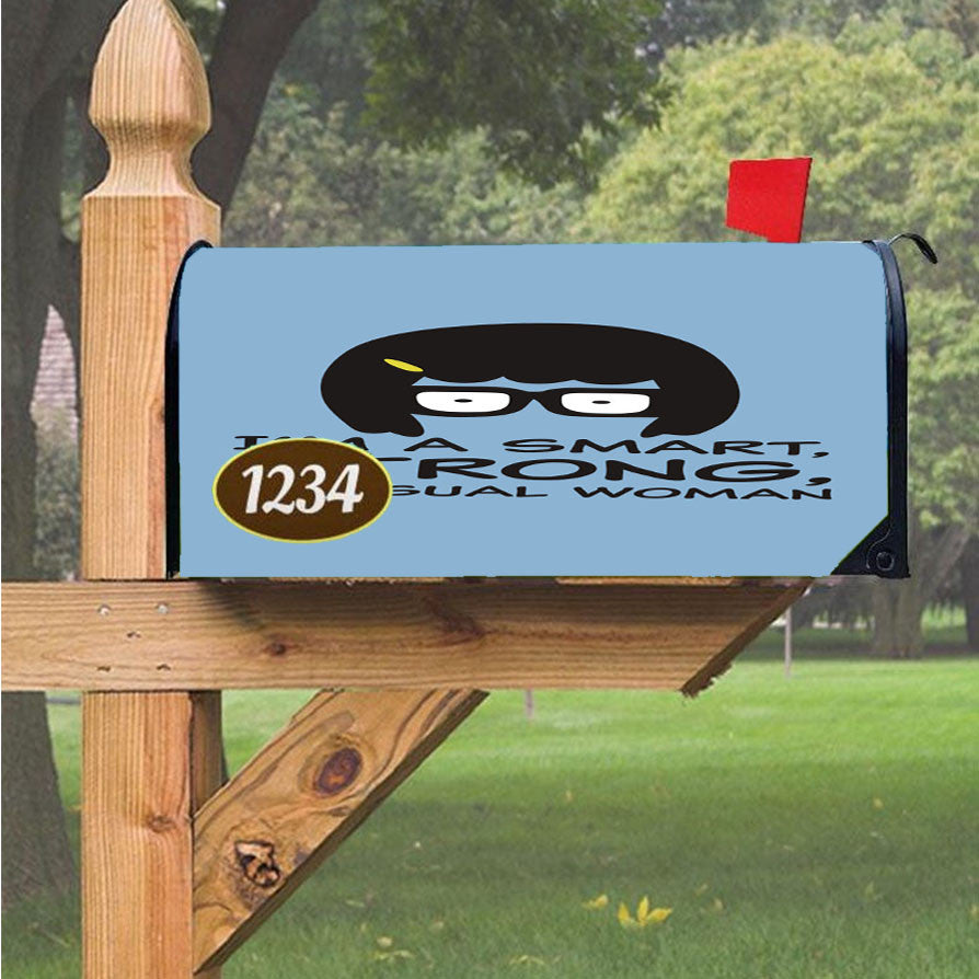 Smart Strong Sensual Tina Belcher Magnetic Mailbox Cover 18" X 21" Outdoor Decor