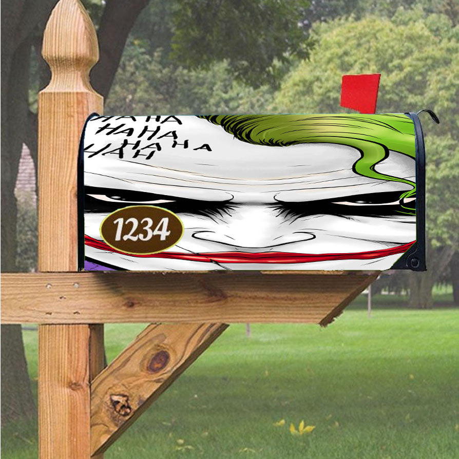 Smilling Joker Laugh Magnetic Mailbox Cover 18" X 21" Outdoor Decor