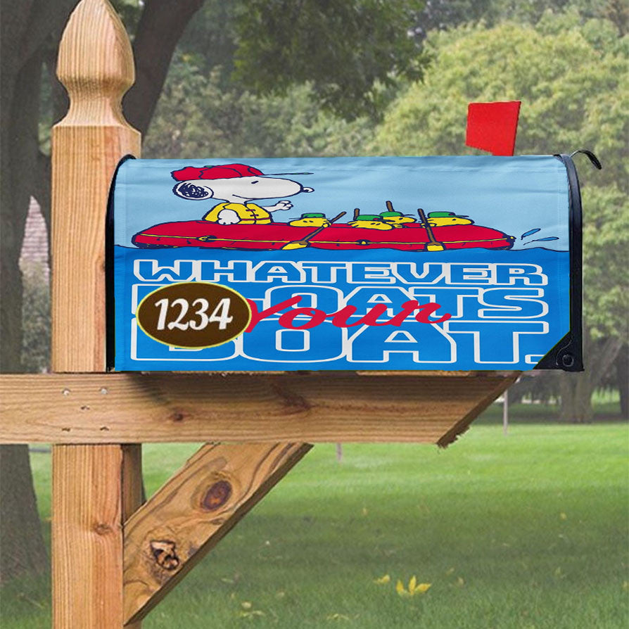 Snoopy And Woodstock Winter Magnetic Mailbox Cover 18" X 21" Outdoor Decor