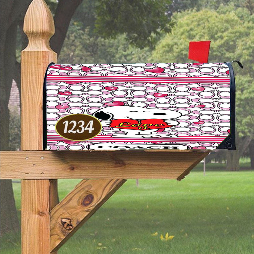 Snoopy Comic Magnetic Mailbox Cover 18" X 21" Outdoor Decor