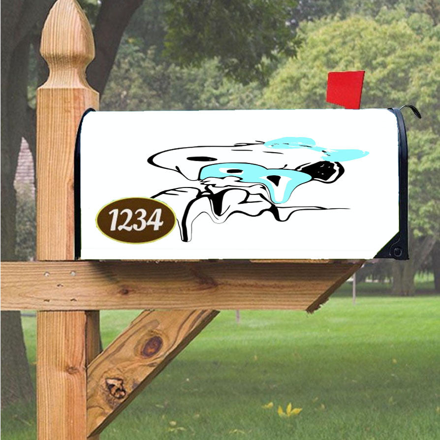 Snoopy Cooking Magnetic Mailbox Cover 18" X 21" Outdoor Decor