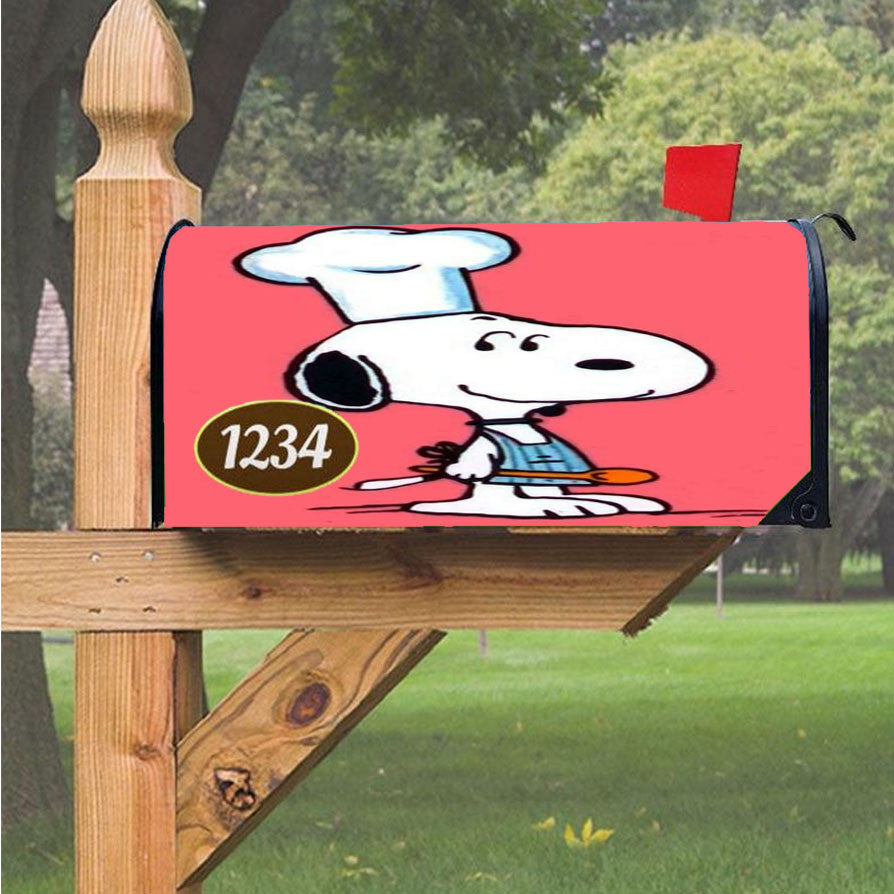 Snoopy Cute Halloween Magnetic Mailbox Cover 18" X 21" Outdoor Decor