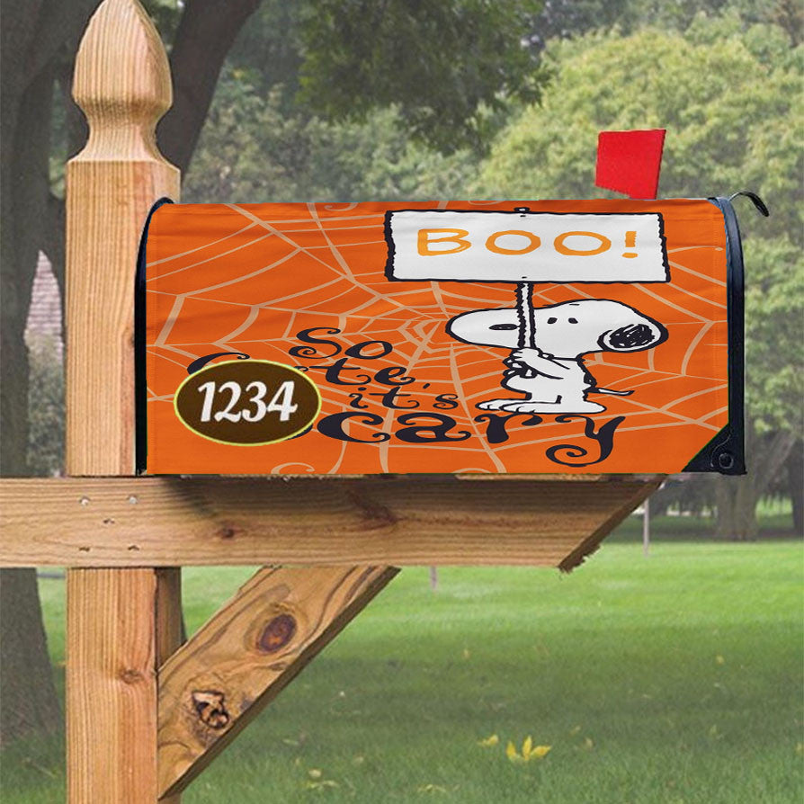 Snoopy Dog Magnetic Mailbox Cover 18" X 21" Outdoor Decor