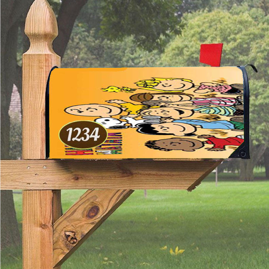 Snoopy Halloween Magnetic Mailbox Cover 18" X 21" Outdoor Decor