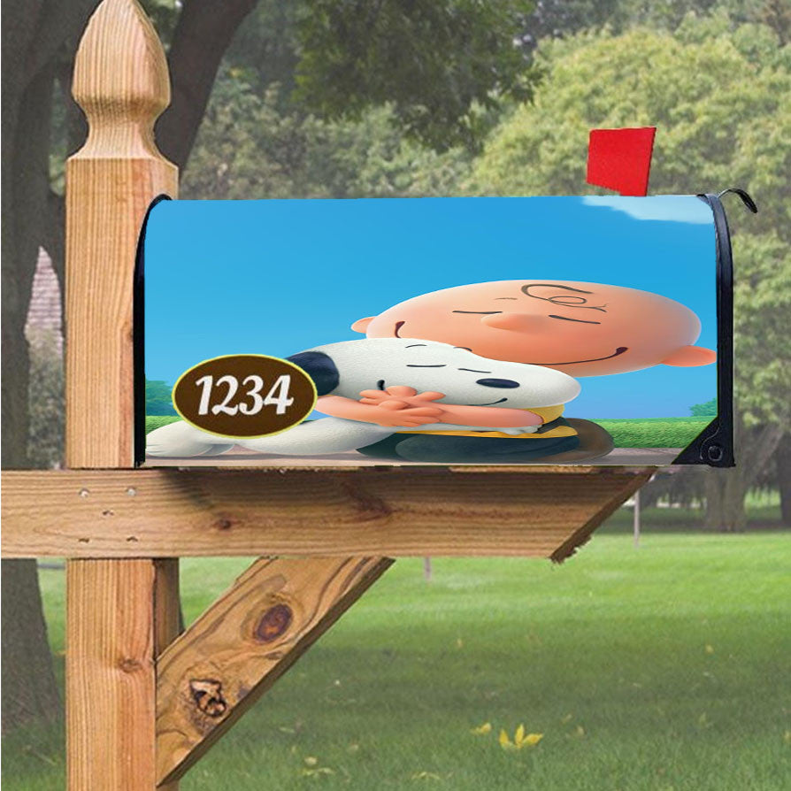Snoopy I Love Reading Magnetic Mailbox Cover 18" X 21" Outdoor Decor