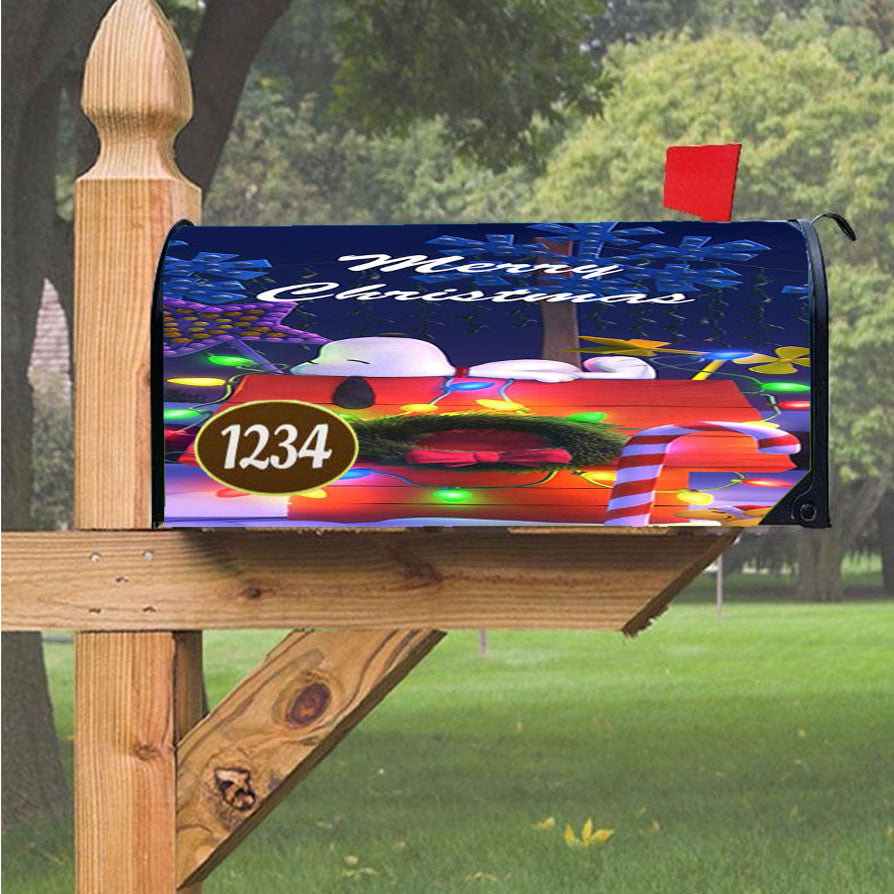Snoopy Patriotic July 4Th Magnetic Mailbox Cover 18" X 21" Outdoor Decor