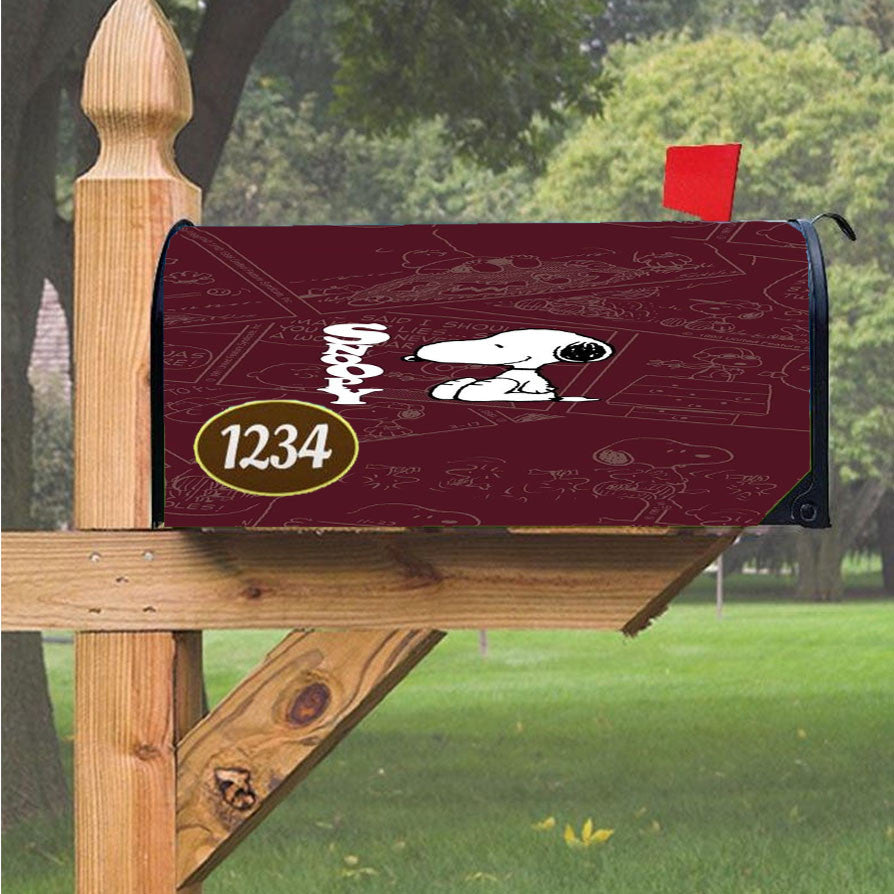 Snoopy Peanuts Easter Magnetic Mailbox Cover 18" X 21" Outdoor Decor
