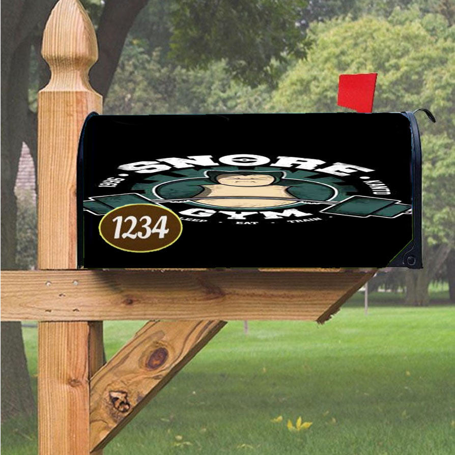 Snore Gym Magnetic Mailbox Cover 18" X 21" Outdoor Decor