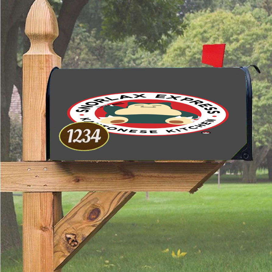 Snorlax Express Kantonese Kitchen Magnetic Mailbox Cover 18" X 21" Outdoor Decor