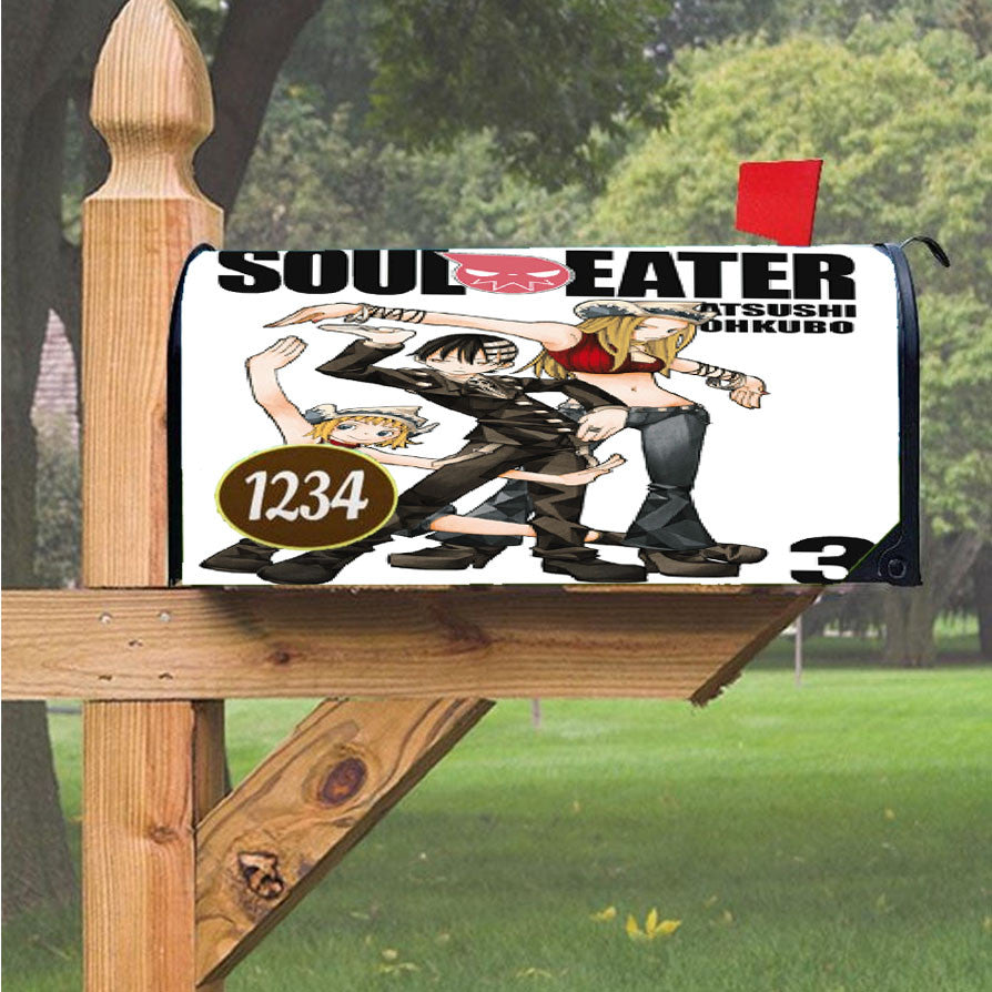 Soul Eater Family Magnetic Mailbox Cover 18" X 21" Outdoor Decor