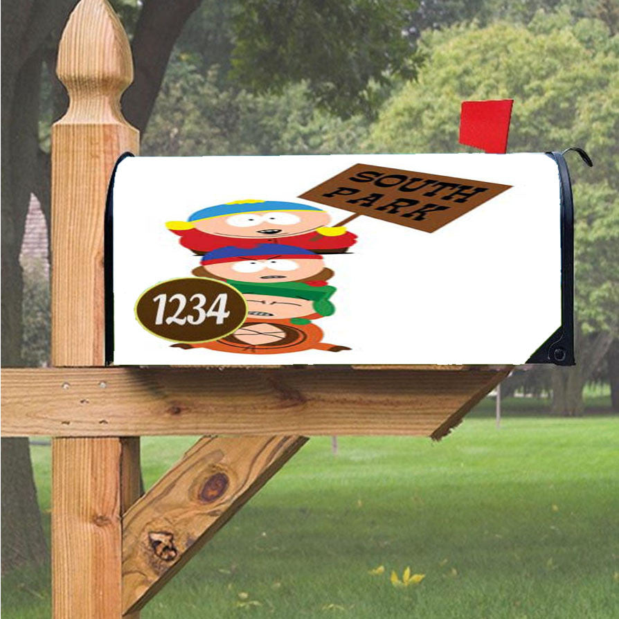 South Park Stacked Magnetic Mailbox Cover 18" X 21" Outdoor Decor