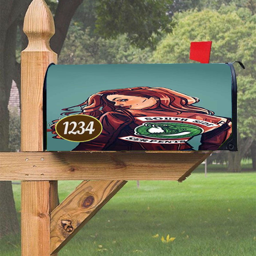 South Side Serpents Girl Magnetic Mailbox Cover 18" X 21" Outdoor Decor