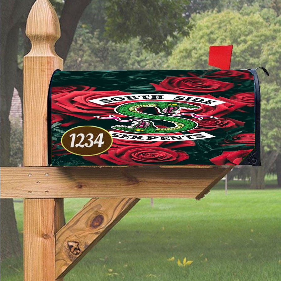 Southside Serpents Riverdale Rose Magnetic Mailbox Cover 18" X 21" Outdoor Decor