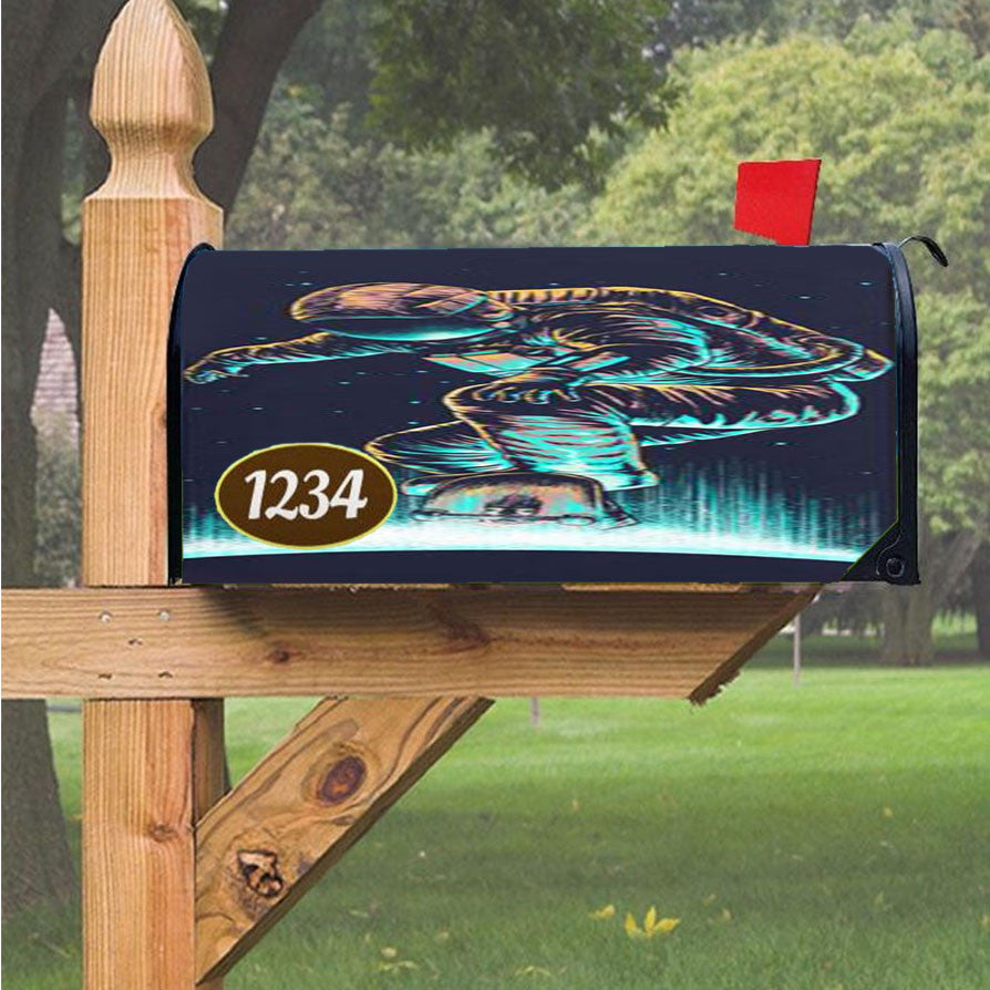 Space Skatter Magnetic Mailbox Cover 18" X 21" Outdoor Decor