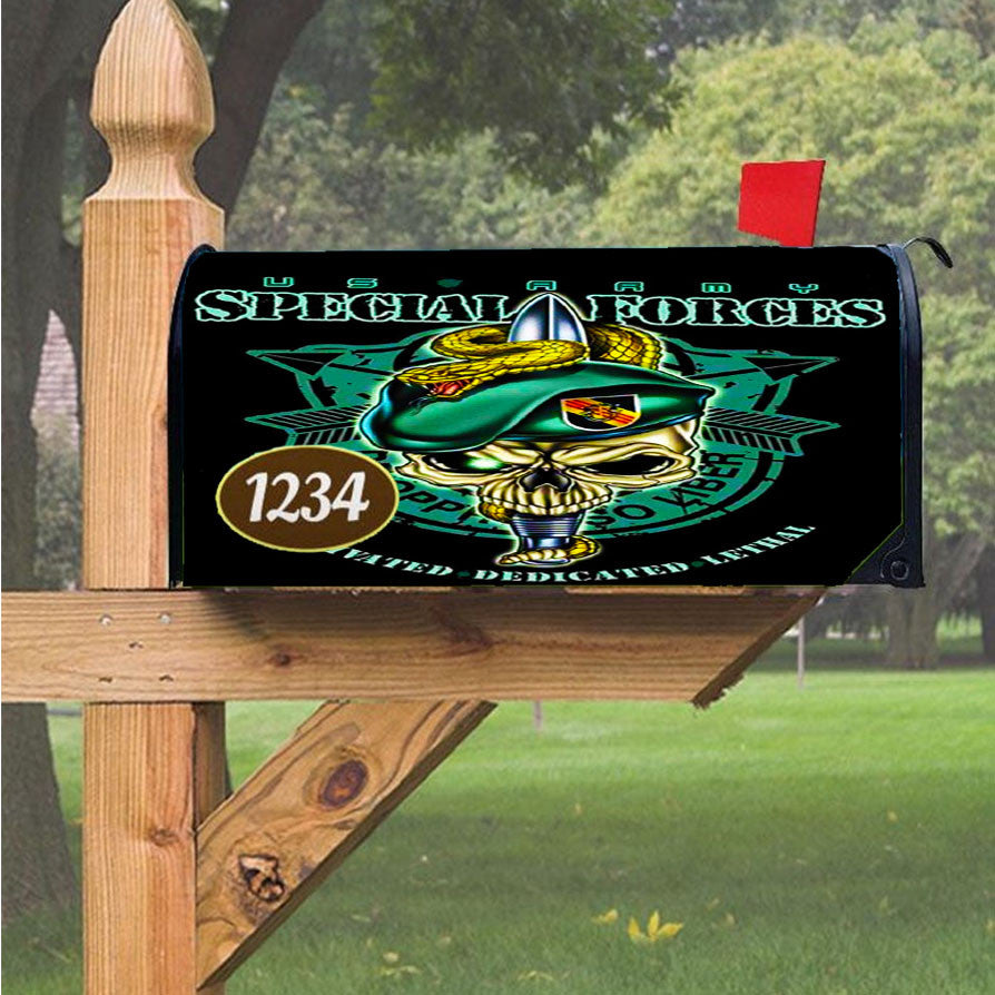 Special Forces Logo Magnetic Mailbox Cover 18" X 21" Outdoor Decor