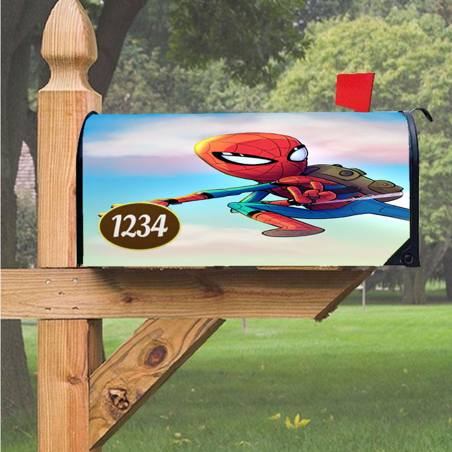 Spider Man Magnetic Mailbox Cover 18" X 21" Outdoor Decor
