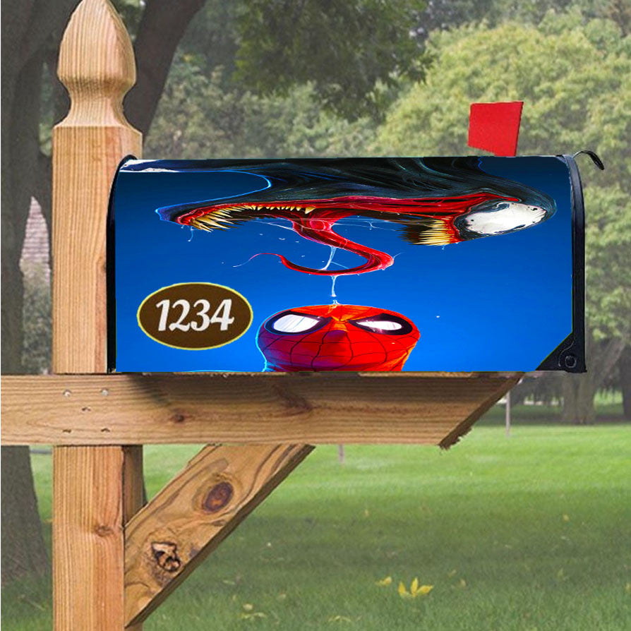 Spider Man Back Logo Costume Magnetic Mailbox Cover 18" X 21" Outdoor Decor