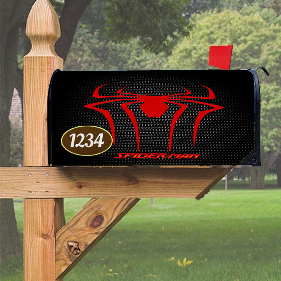 Spider Man Cast Magnetic Mailbox Cover 18" X 21" Outdoor Decor