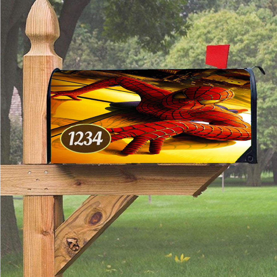 Spider Man Oversee Magnetic Mailbox Cover 18" X 21" Outdoor Decor