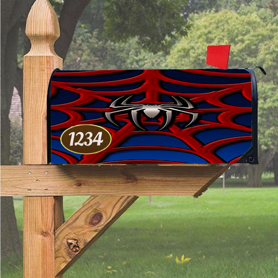 Spider Man Suit Logo Magnetic Mailbox Cover 18" X 21" Outdoor Decor