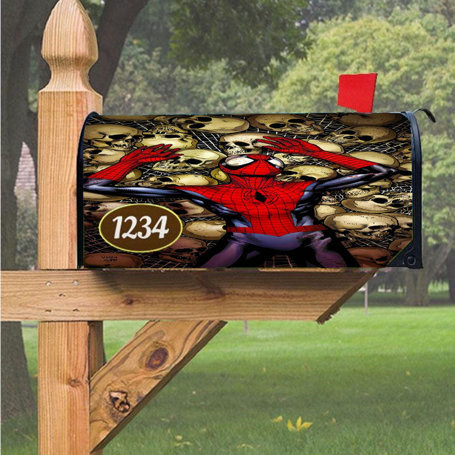 Spider Man Swing Magnetic Mailbox Cover 18" X 21" Outdoor Decor