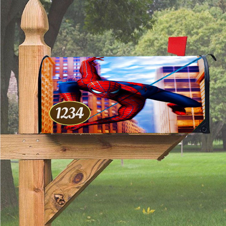 Spiderman Magnetic Mailbox Cover 18" X 21" Outdoor Decor