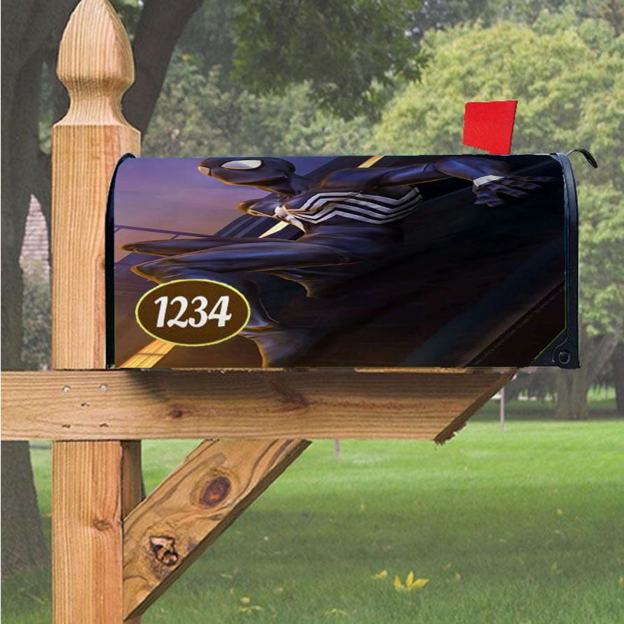 Spiderman Burger Magnetic Mailbox Cover 18" X 21" Outdoor Decor