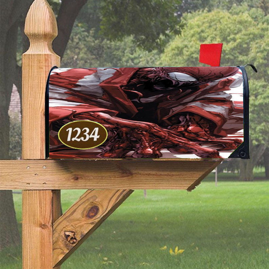 Spiderman Cartoon Magnetic Mailbox Cover 18" X 21" Outdoor Decor