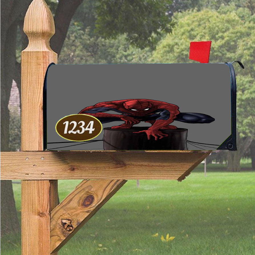 Spiderman Collage Magnetic Mailbox Cover 18" X 21" Outdoor Decor