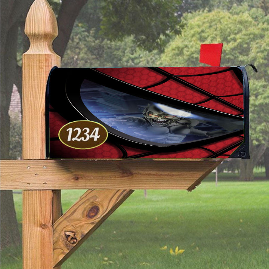 Spiderman Face Magnetic Mailbox Cover 18" X 21" Outdoor Decor