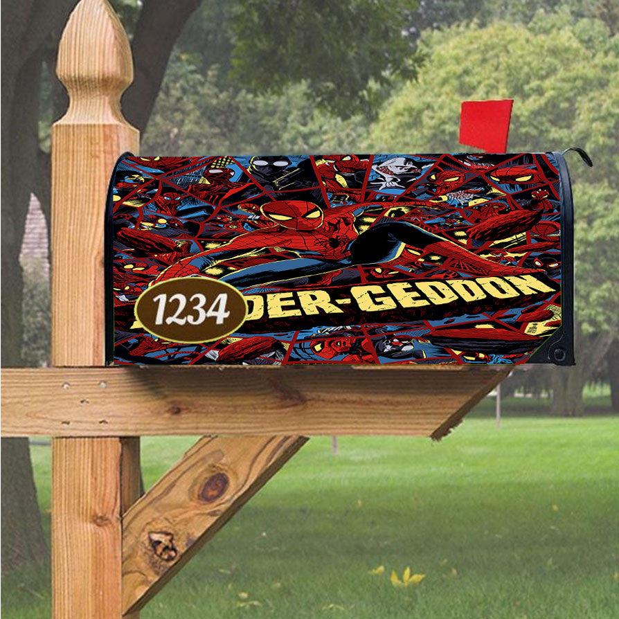 Spiderman Grunge Magnetic Mailbox Cover 18" X 21" Outdoor Decor